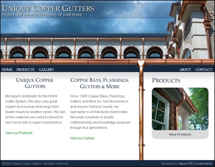 Unique Copper Gutters